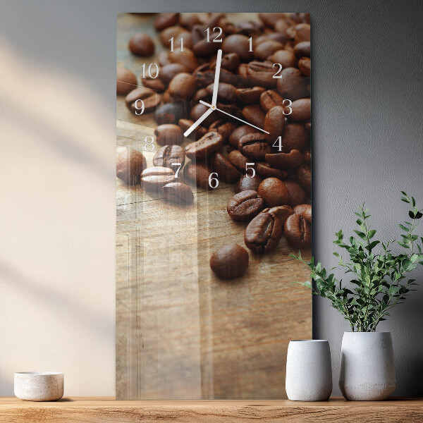 Orologio verticale chicchi di caffè