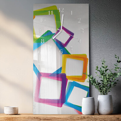 Orologio verticale rettangoli colorati