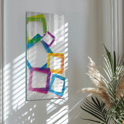 Orologio verticale rettangoli colorati