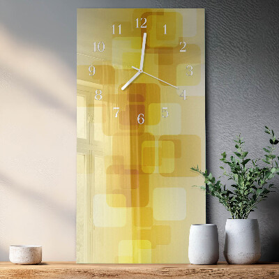 Orologio verticale Rettangoli aurei