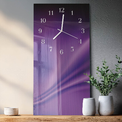 Orologio verticale Onde di viola