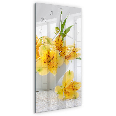 Orologio verticale Fiori gialli