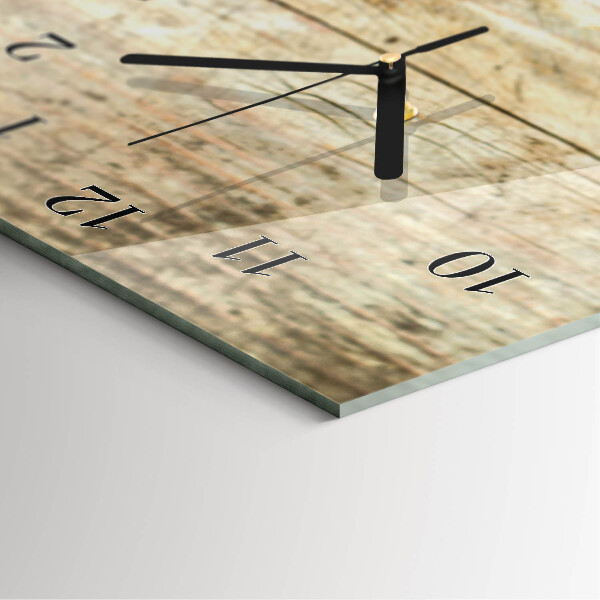 Orologio verticale Chicchi di caffè Legno