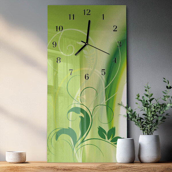 Orologio verticale Motivo floreale