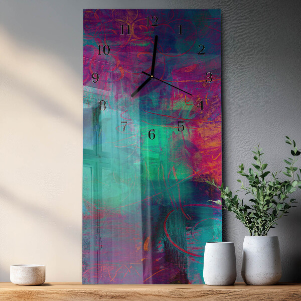 Orologio verticale Pittura colorata