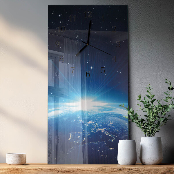 Orologio verticale Earth Weltall