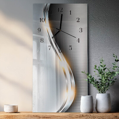 Orologio verticale Astrazione metallica