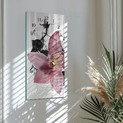 Orologio verticale Orchidea
