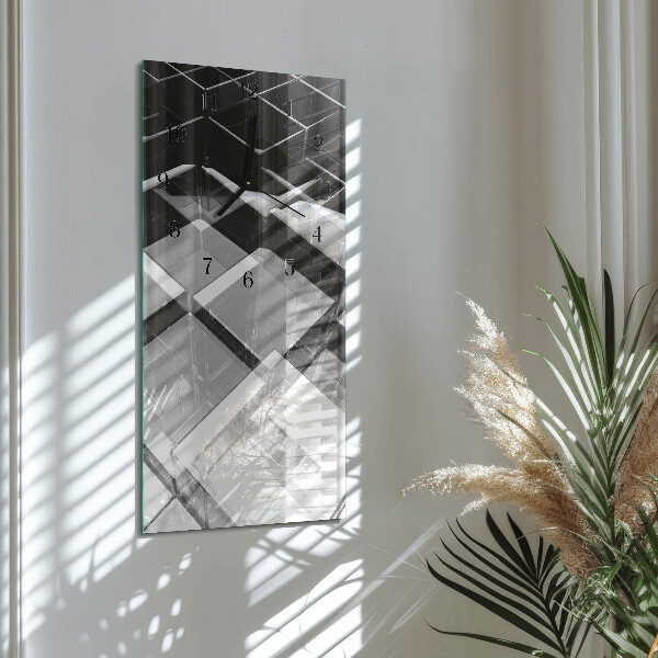 Orologio verticale Cubo di vetro