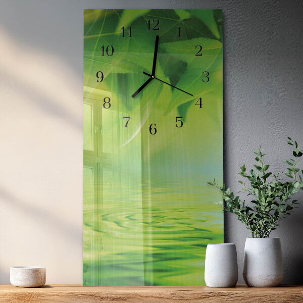 Orologio verticale Foglie