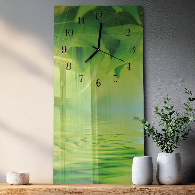 Orologio verticale Foglie