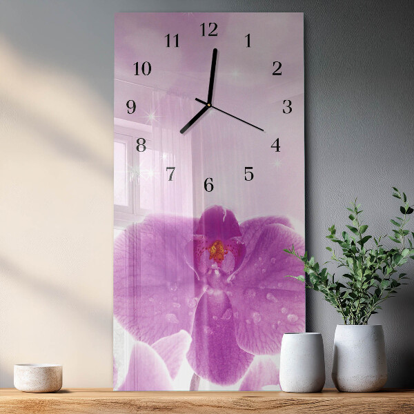Orologio verticale Orchidea
