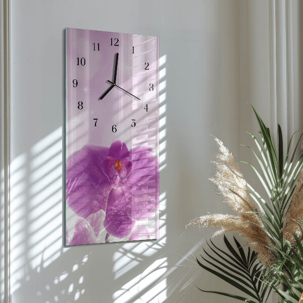 Orologio verticale Orchidea