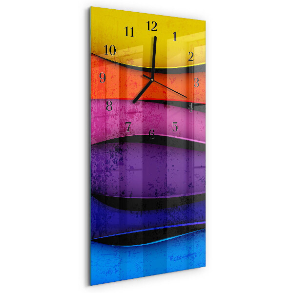Orologio verticale Strisce colorate