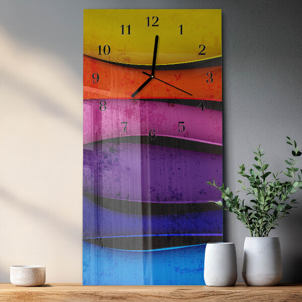 Orologio verticale Strisce colorate