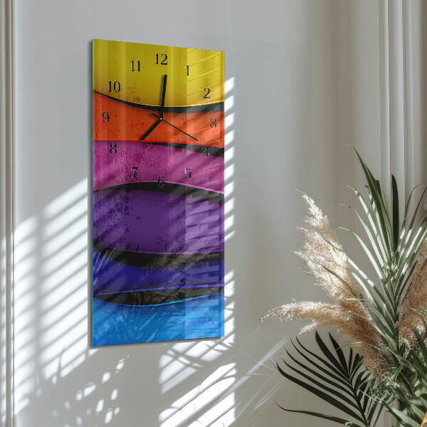 Orologio verticale Strisce colorate
