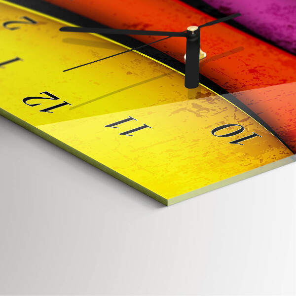 Orologio verticale Strisce colorate