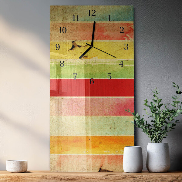 Orologio verticale Muro colorato
