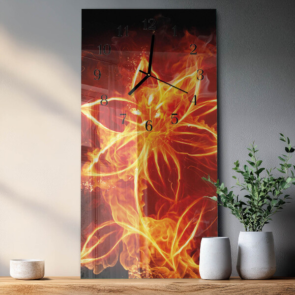 Orologio verticale Fiamma di fuoco