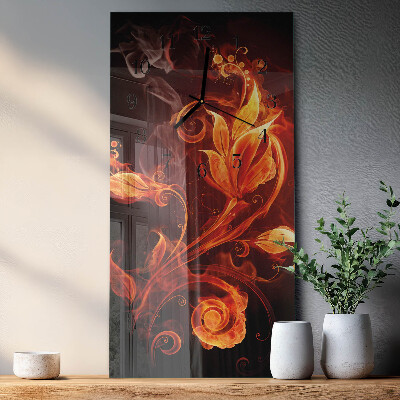 Orologio verticale Fiamma di fuoco
