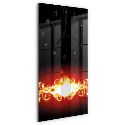 Orologio verticale Fiamma di fuoco