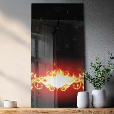 Orologio verticale Fiamma di fuoco