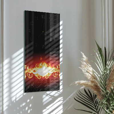 Orologio verticale Fiamma di fuoco