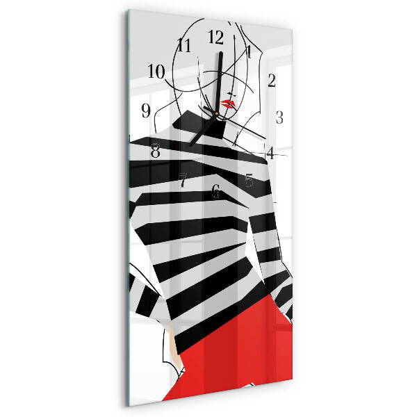 Orologio verticale Donna bianca
