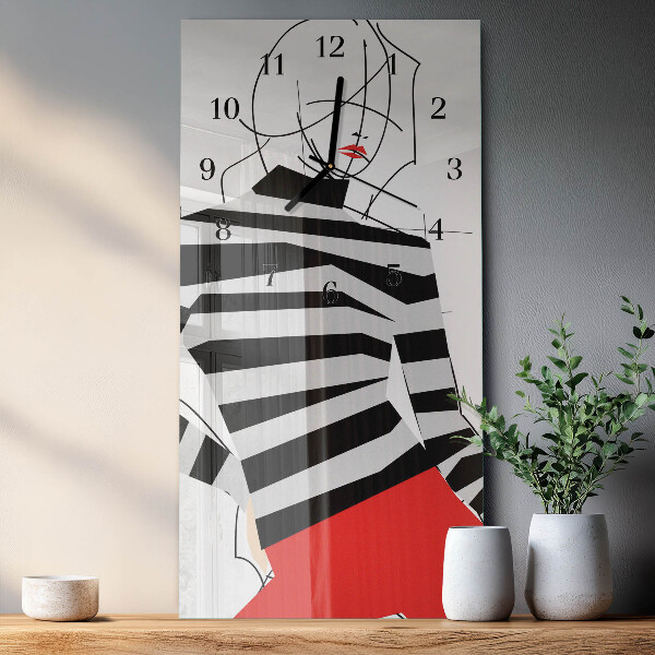 Orologio verticale Donna bianca