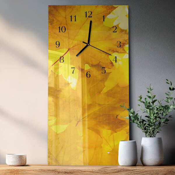 Orologio verticale Foglie
