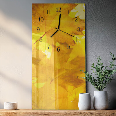 Orologio verticale Foglie