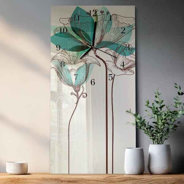 Orologio verticale Fiore