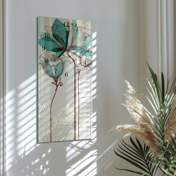 Orologio verticale Fiore