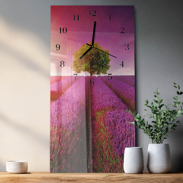 Orologio verticale Albero di lavanda