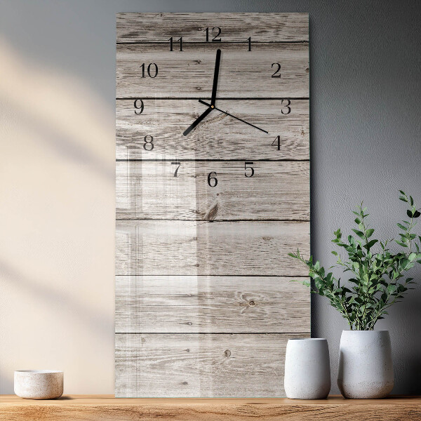 Orologio verticale Listelli di legno