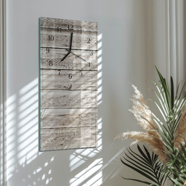 Orologio verticale Listelli di legno
