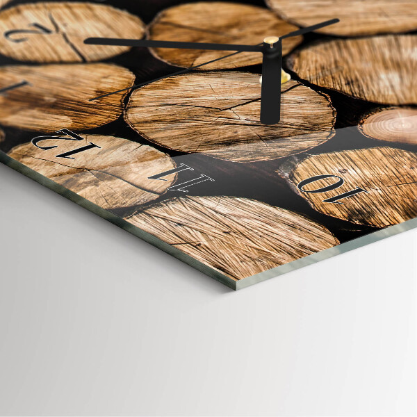 Orologio verticale Travi di legno