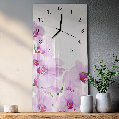 Orologio verticale Orchidee