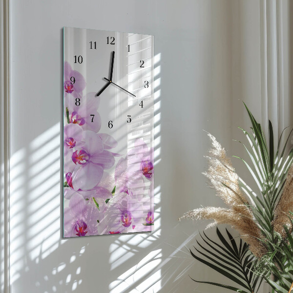 Orologio verticale Orchidee