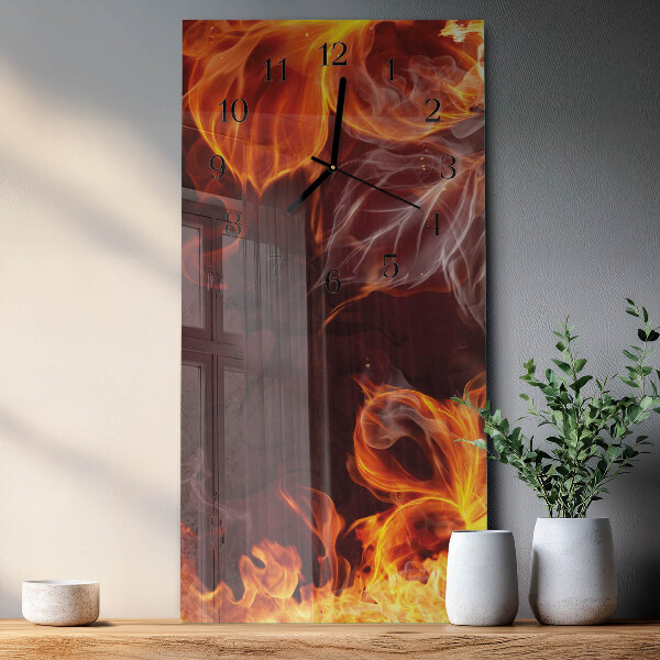 Orologio verticale Fiori di fuoco