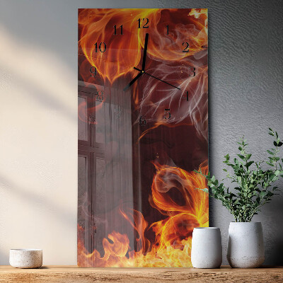 Orologio verticale Fiori di fuoco