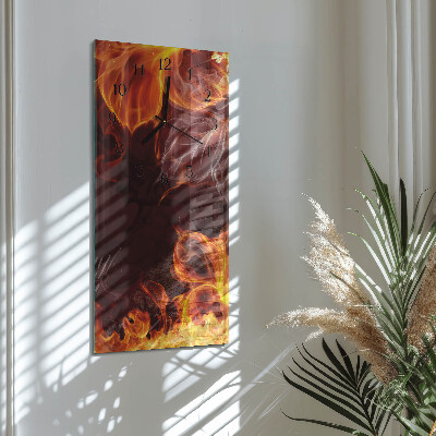 Orologio verticale Fiori di fuoco
