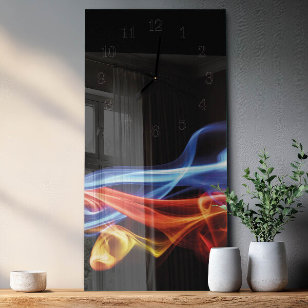 Orologio verticale Fumo astratto