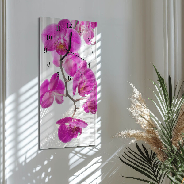 Orologio verticale Orchidee