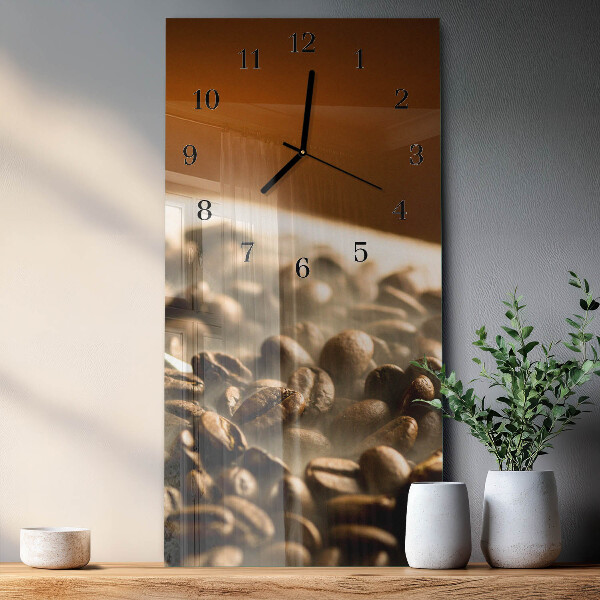 Orologio verticale chicchi di caffè