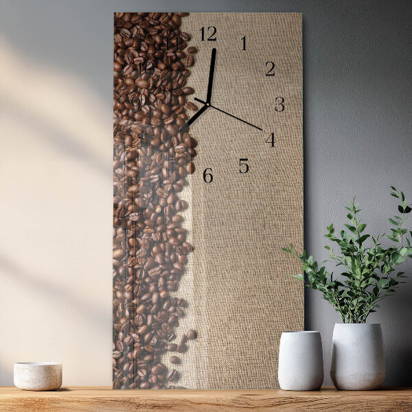 Orologio verticale chicchi di caffè