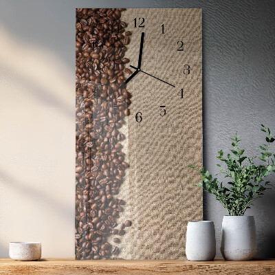 Orologio verticale chicchi di caffè