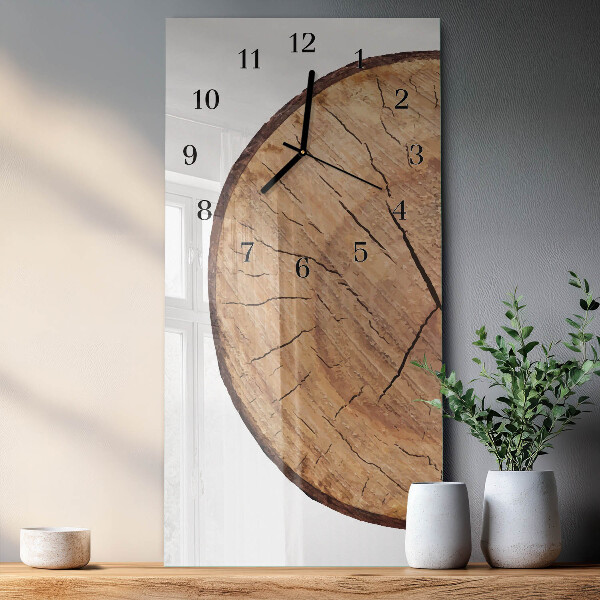 Orologio verticale Travi di legno