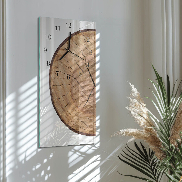 Orologio verticale Travi di legno