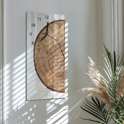 Orologio verticale Travi di legno